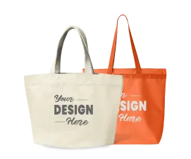 Custom Large canvas tote bags